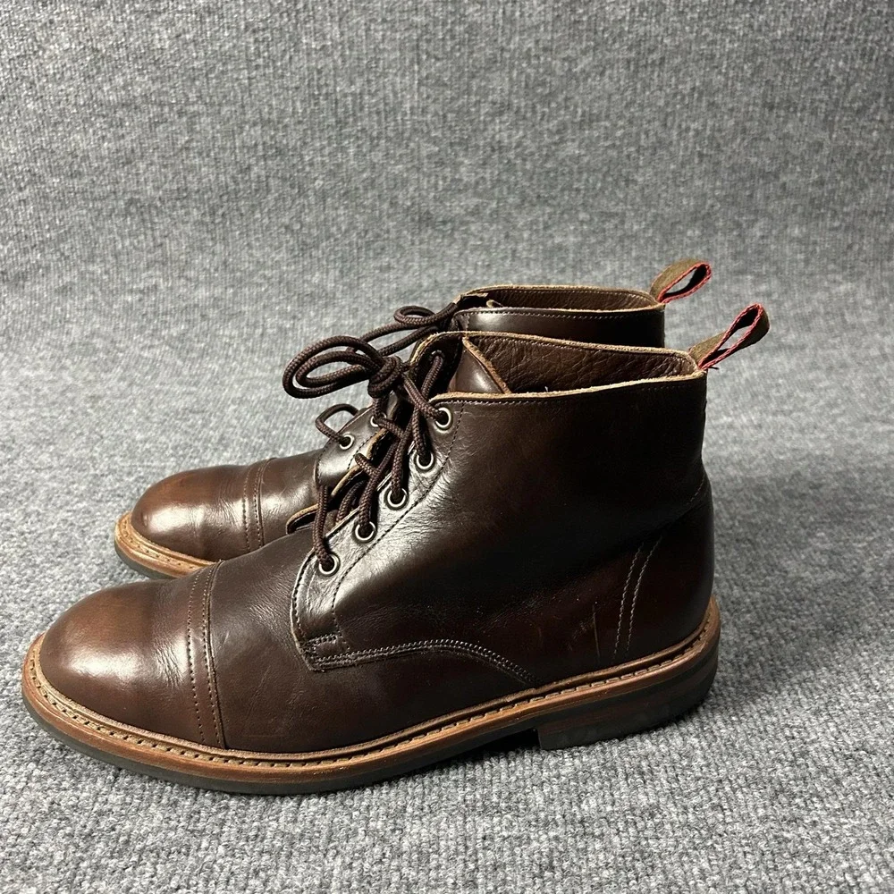 Allen Edmonds Patton Weatherproof Mens Boots 9 EEE Brown Dainite Sole 4098